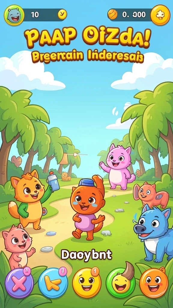 Berbagai tantangan seru dalam game yang bervariasi.