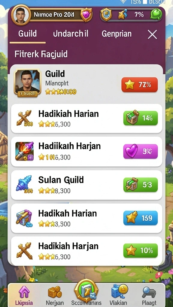 Tampilan utama game 8HHH yang menarik.