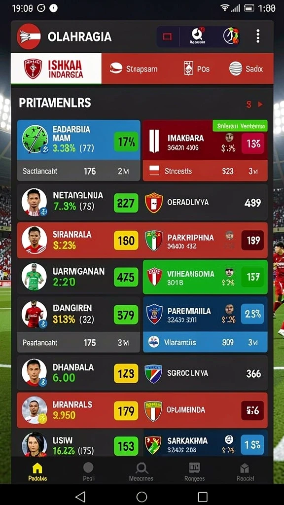 Arena pertempuran yang penuh warna dan detail yang memukau.