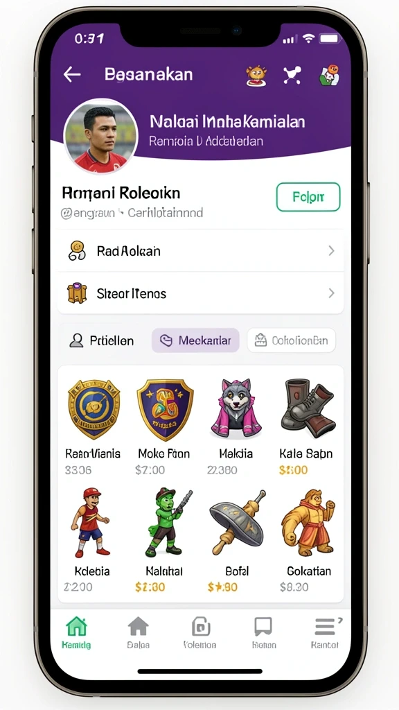 Karakter unik dengan kemampuan berbeda-beda.
