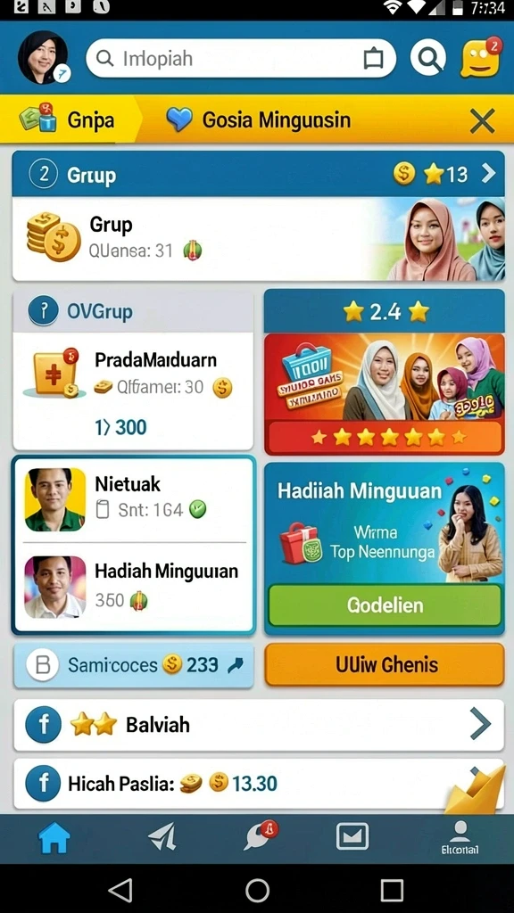 Tampilan antarmuka yang intuitif dan menarik.