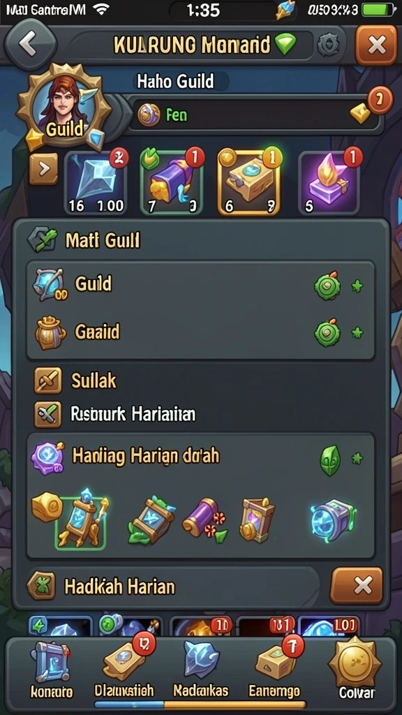 Karakter-karakter unik yang dapat dipilih sesuai gaya bermain.