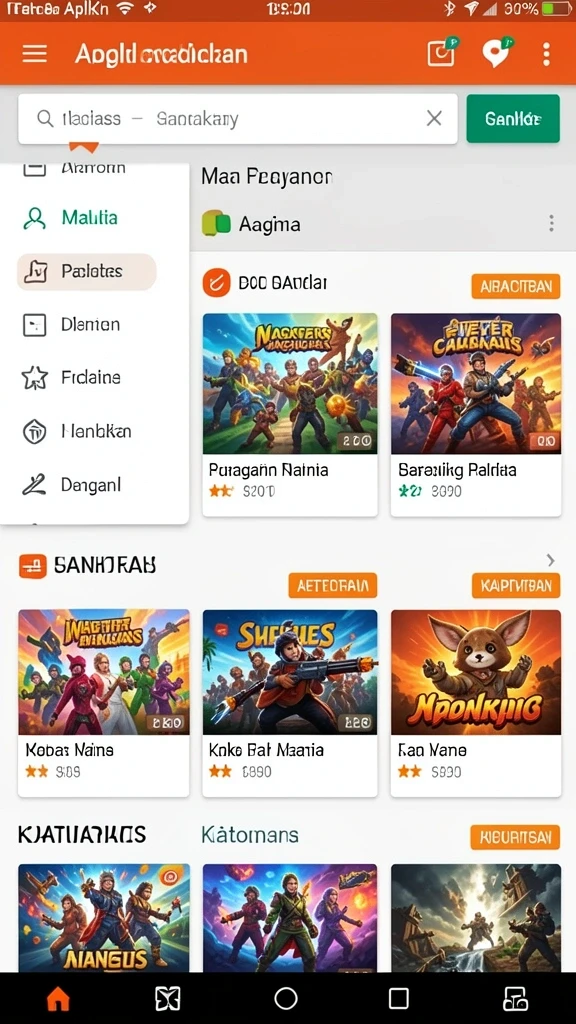 Screenshot menunjukkan permainan yang penuh warna dan menawan.