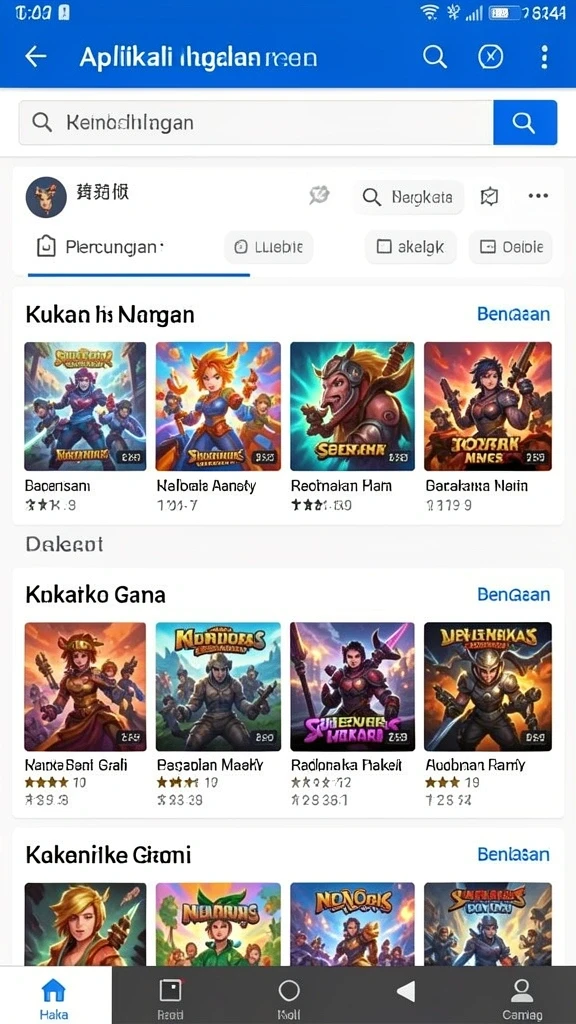 Tangkapan layar kedua menunjukkan antarmuka permainan yang intuitif dan mudah dipahami.