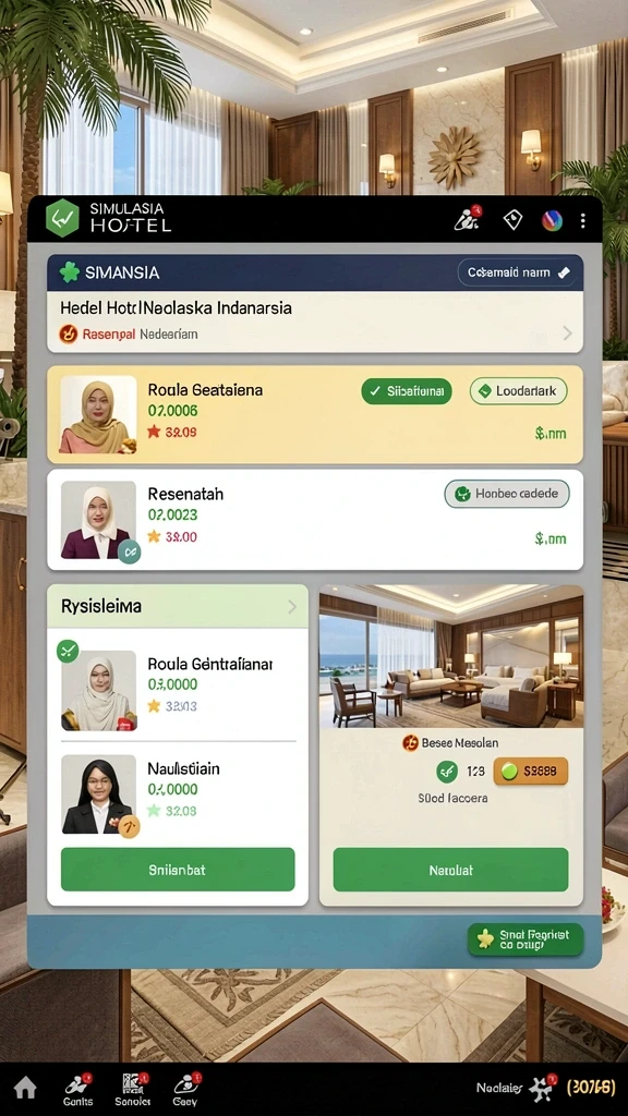 Screenshot gameplay yang menunjukkan level yang menantang.