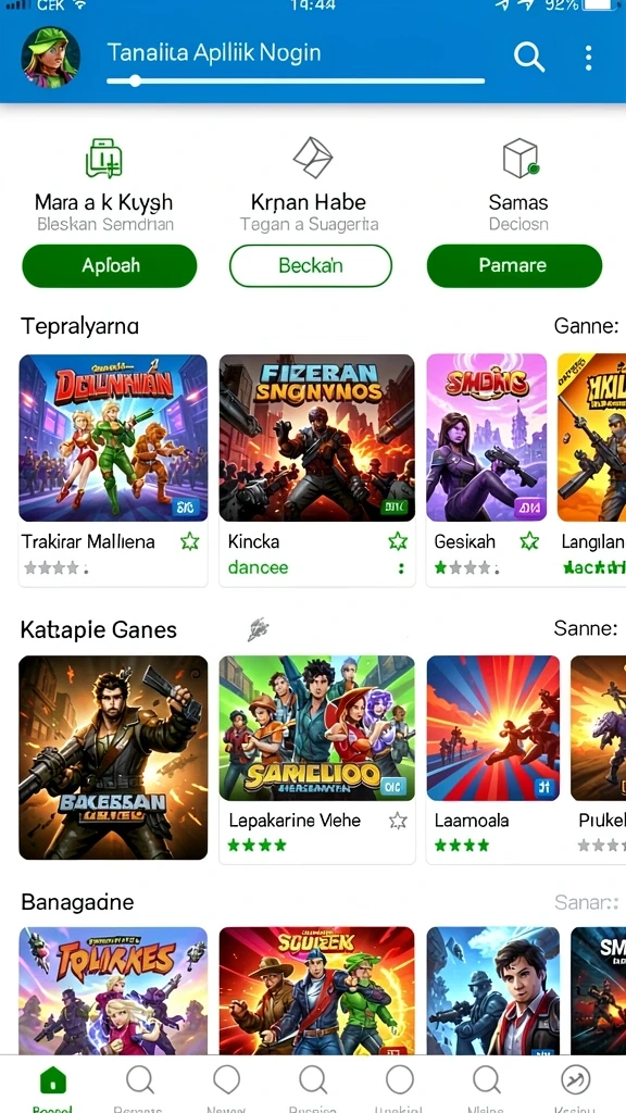 Tampilan grafis yang menarik dan detail.