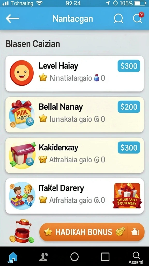 Tampilan awal yang menarik dan intuitif.