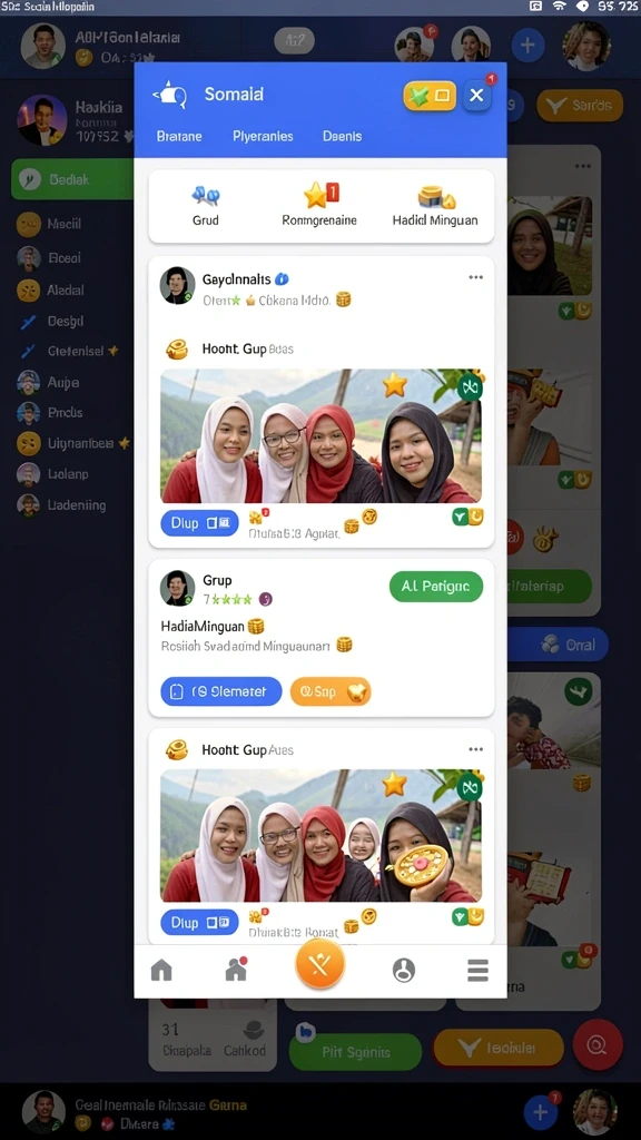 Tampilan awal permainan yang menarik.
