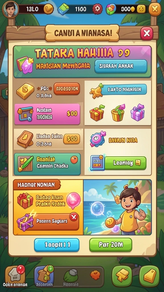 Berbagai pilihan permainan menarik.