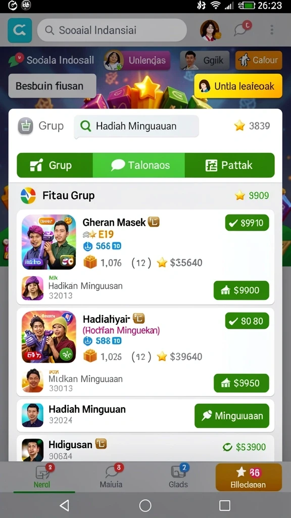 Karakter unik dengan cerita menarik di dalam permainan.