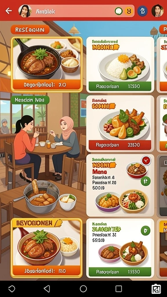 Tampilan antarmuka pengguna yang menarik dan mudah digunakan.