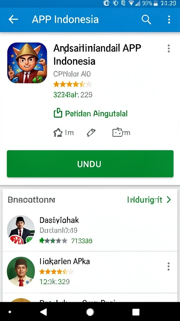 Tampilan awal permainan yang menarik dan intuitif.