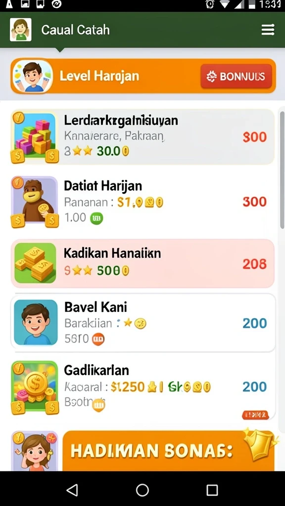 Tampilan antarmuka yang menarik dan mudah digunakan.