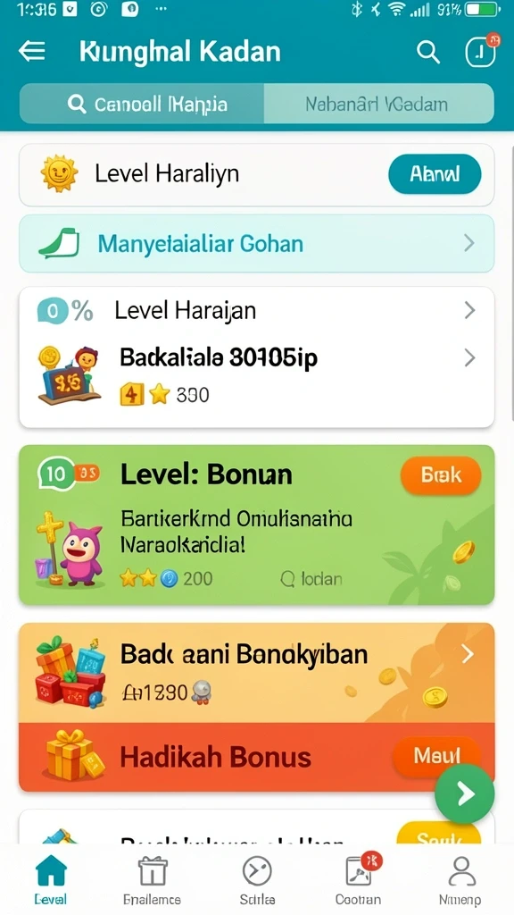 Tampilan antarmuka pengguna yang intuitif dan menarik.