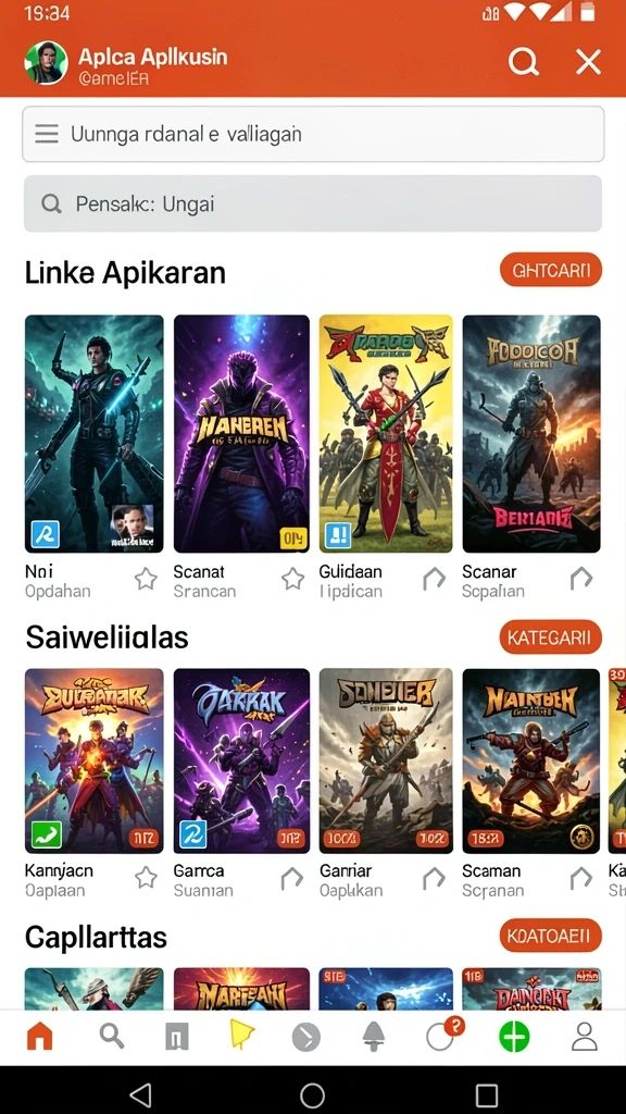 Gambaran grafik yang menawan dari dunia permainan.