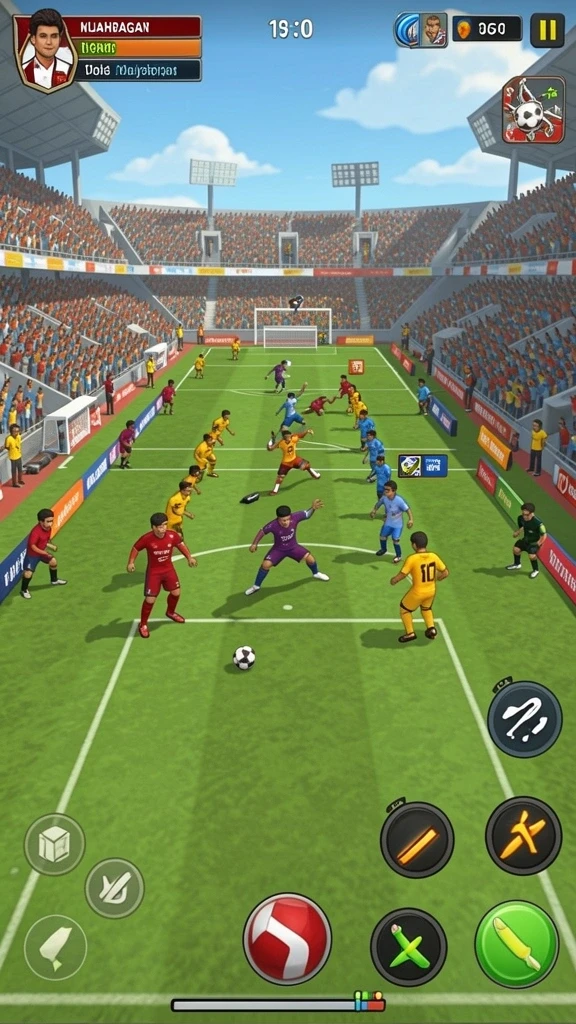 Arena pertarungan yang dirancang dengan detail luar biasa.