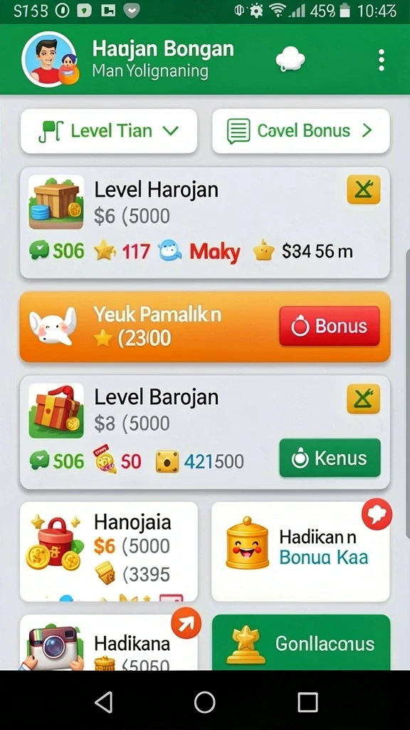 Tampilan utama TOTO1000 yang menarik dan user-friendly.
