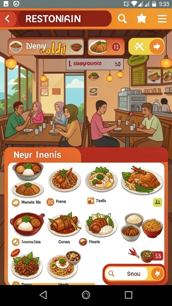 Screenshot menunjukkan mode multiplayer dengan teman-teman.