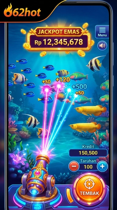 62hot — layar beranda